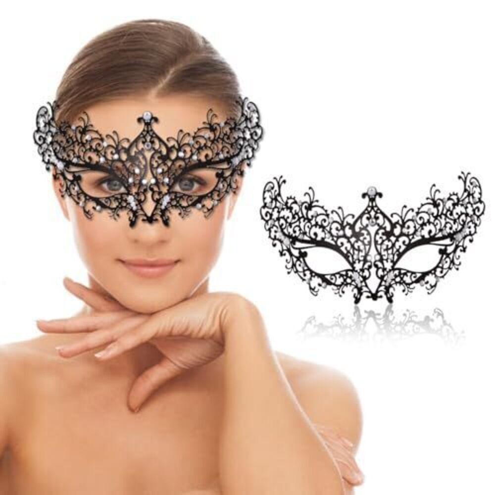 6975 Masquerade Mask Venetian Metal Mask For Party Halloween Costume